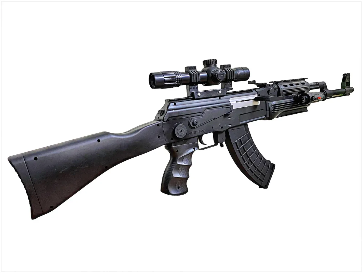 AK47 NOH® AK47 Toy Gun with Laser Light with Bullets, 24-inch