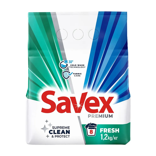 Universal washing powder Savex Fresh 400 g, 1.2 kg | Telcell
